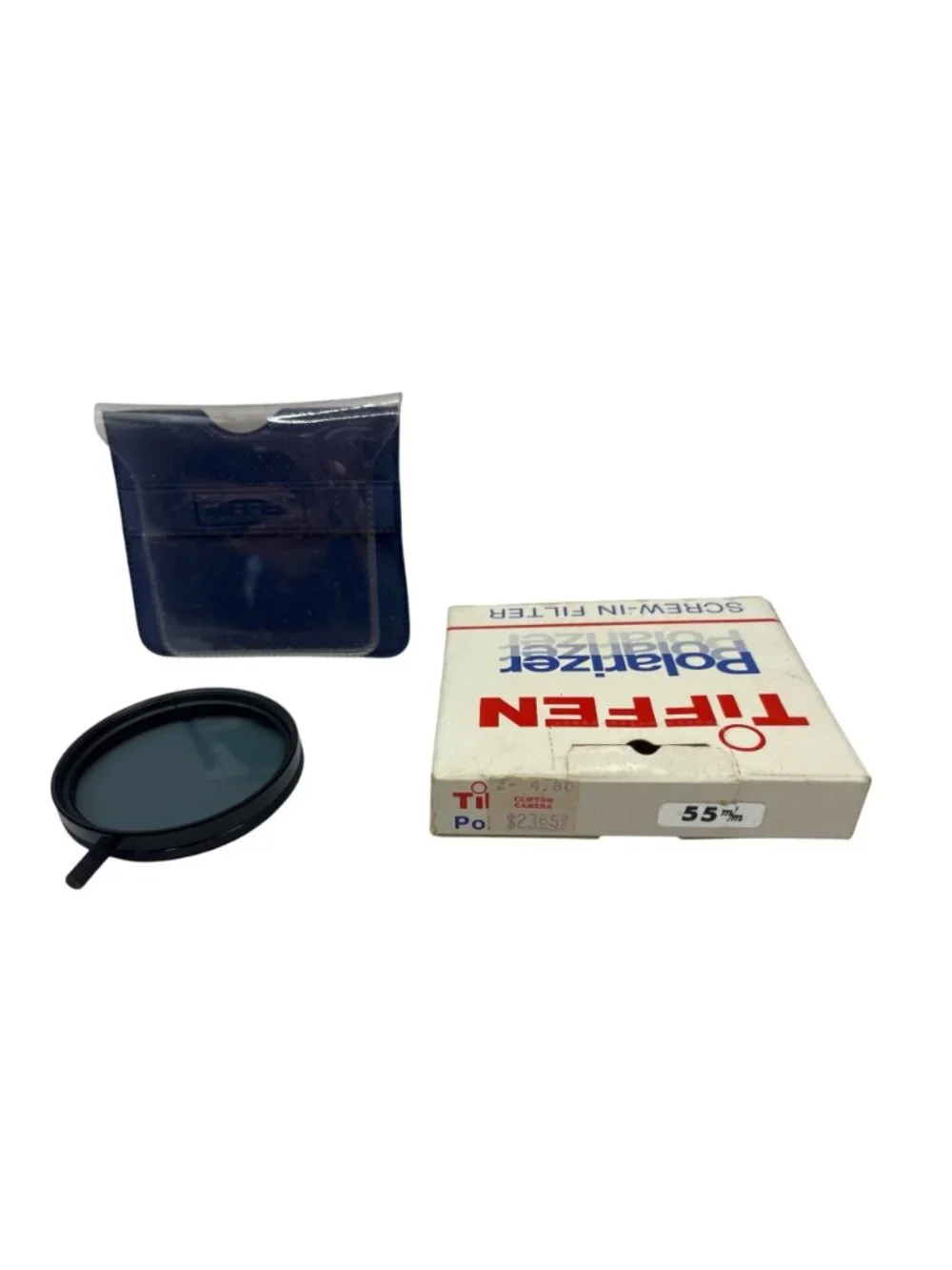 Tiffen 55mm Polarizer Screw-In Filter With Case & Box A584